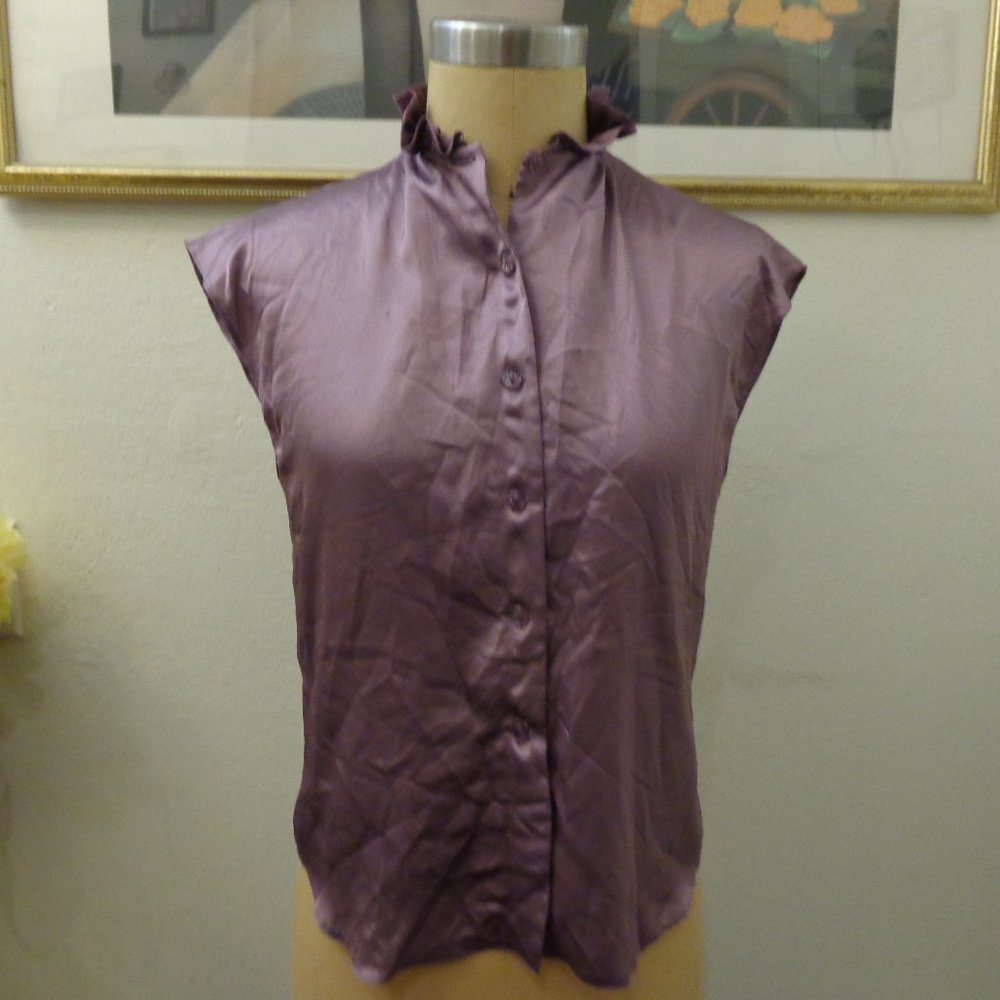Vintage The Strawberry Plant Purple Blouse Top